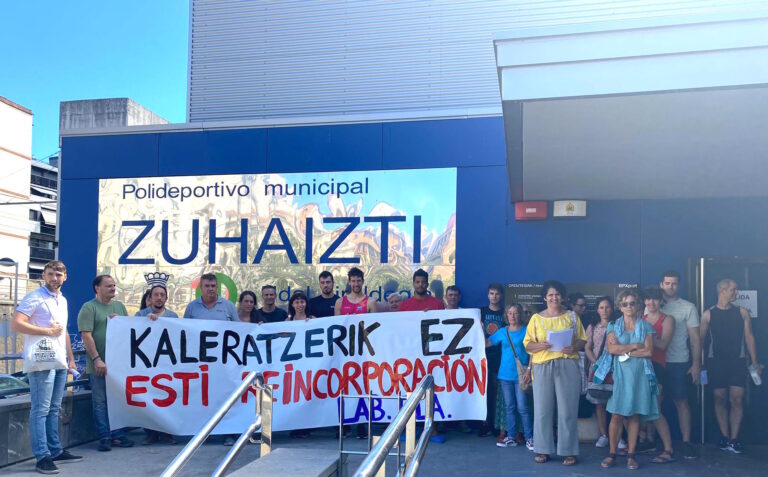 Hemos denunciado el despido de una trabajadora que llevaba 15 años trabajando en el polideportivo Zuhaizti de Donostia