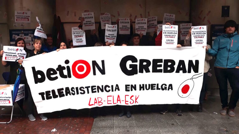 La plantilla de teleasistencia Beti On del Gobierno Vasco convoca otros dos meses de huelga en octubre y noviembre