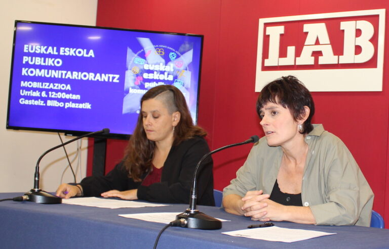 Propondremos disposiciones adicionales para que la Ley de Educación de la CAV garantice los derechos de trabajadoras y trabajadores