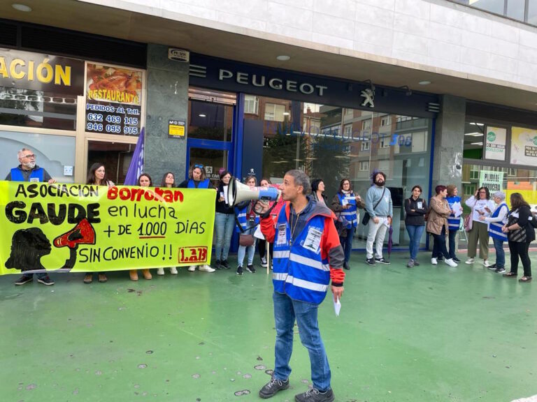 La plantilla de Gaude realiza el primer paro de su historia para denunciar que lleva 1.000 días sin convenio
