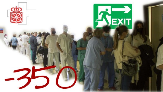 El Gobierno de Nafarroa y el Departamento de Salud mandan a la calle a 350 trabajadoras y trabajadores de Osasunbidea