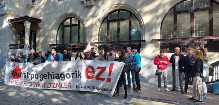 Garraiolari baten istripua eta heriotza salatzeko mobilizatu gara Gasteizen