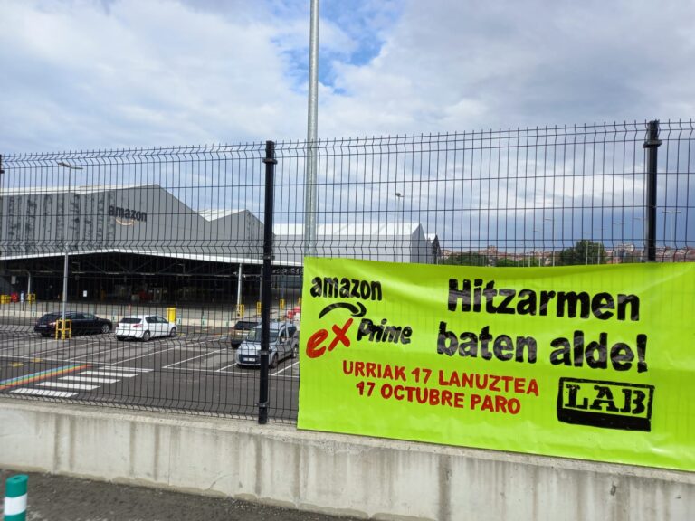 Las y los trabajadores de Amazon se suman a la jornada de huelga