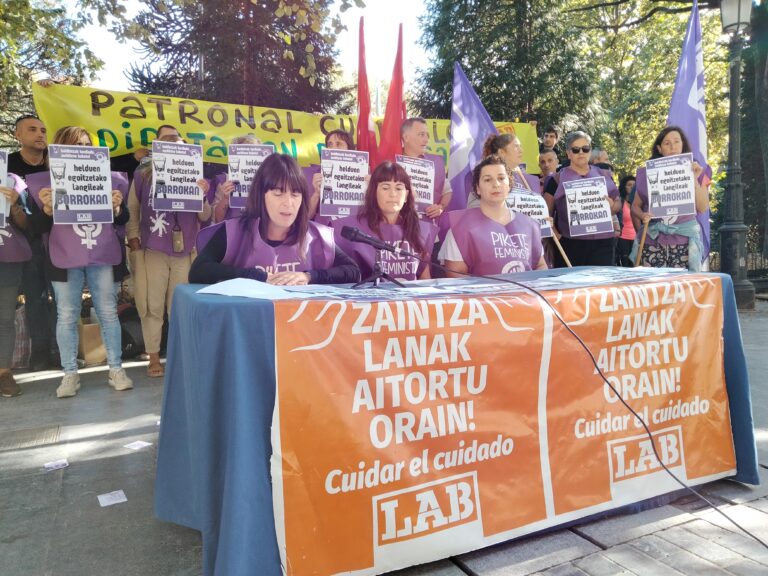 Hemos anunciado, en plena jornada de huelga en Nafarroa, Araba y Bizkaia, que vamos a iniciar un nuevo ciclo de lucha en las residencias de mayores de Gipuzkoa