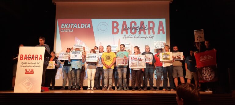 Hemos reafirmado, también en Gasteiz, que afrontamos el reto de las elecciones sindicales con ilusión y fuerza