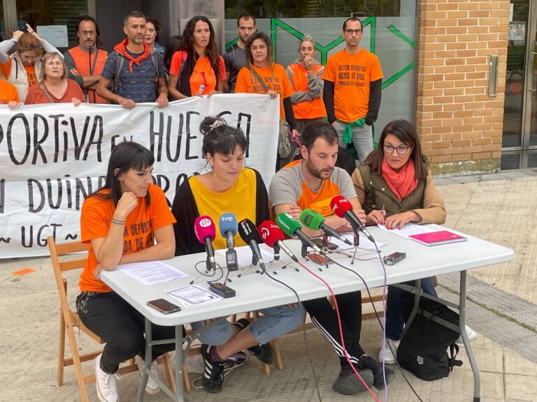 Gran seguimiento de la primera semana de huelga convocada en el sector de gestión deportiva de Nafarroa