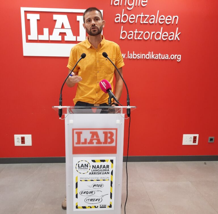 Desplegaremos formación y acción sindical dirigida a la clase trabajadora navarra para hacer integrar la prevención en las empresas