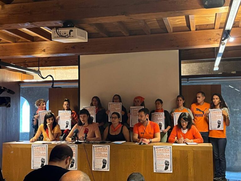 Hemos convocado huelga indefinida en el sector de gestión deportiva de Nafarroa a partir del 18 de octubre