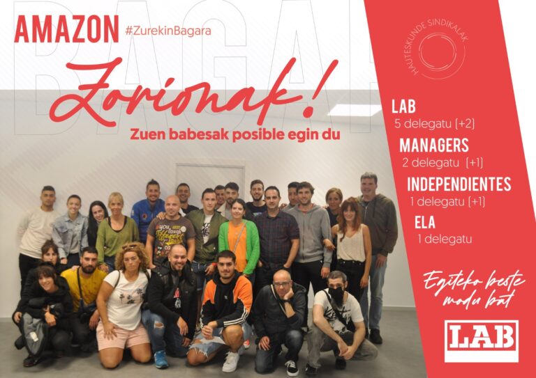 Hemos ganado las elecciones sindicales en Amazon