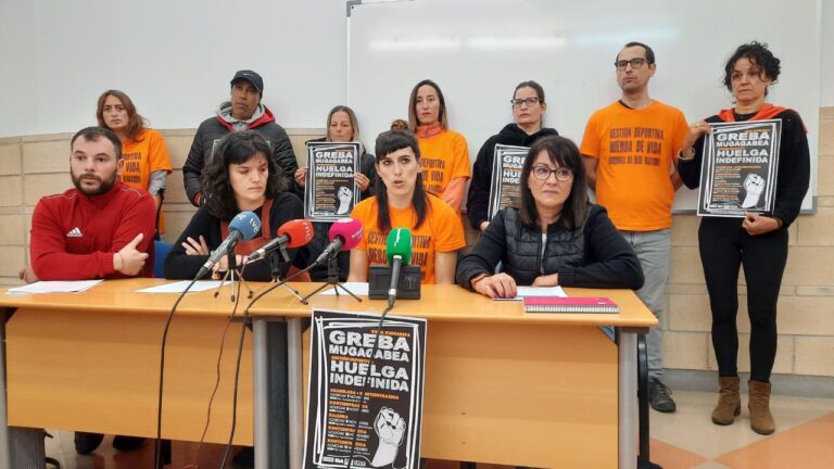 Tras 23 días de huelga indefinida, exigimos a la patronal que desbloquee la negociación del convenio de gestión deportiva de Nafarroa