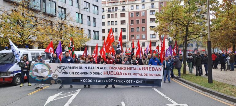 LLamamos a FVEM a negociar en el Metal de Bizkaia