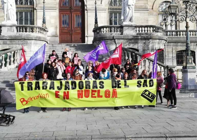 Convocamos huelga en el Servicio de Ayuda a Domicilio de Bizkaia los días 5, 7 y 9 de diciembre por la recuperación del poder adquisitivo