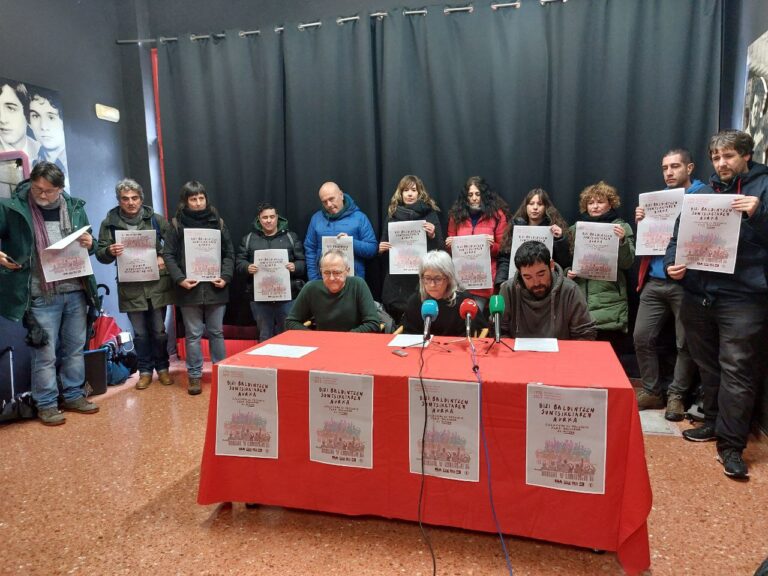 Hemos presentado la manifestación que realizaremos en Gasteiz el 3 de Marzo