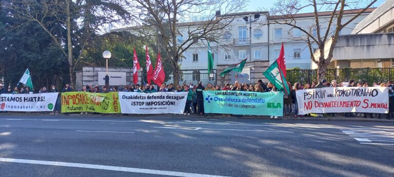 Sindikatuok txistualdi handia egin dugu Osakidetzaren inposizioen aurka