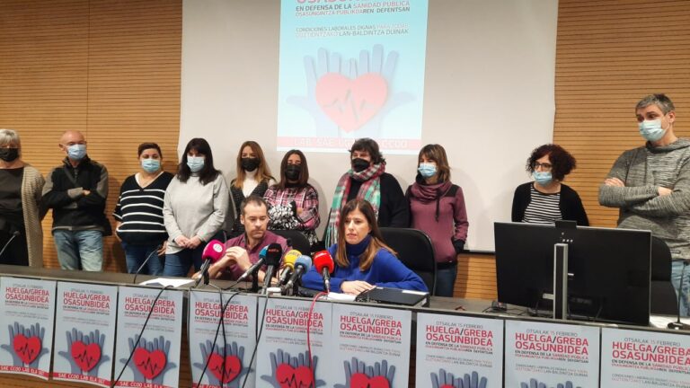 El 15 de febrero iremos a la huelga en Osasunbidea de Nafarroa