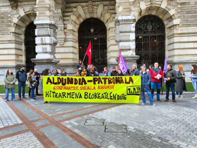 Reivindicamos que es hora de acabar con el bloqueo que sufre el convenio de intervención social de Bizkaia