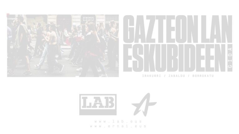 Ernairekin aliantza berritu eta indartu dugu, gazte prekaritatea jomugan