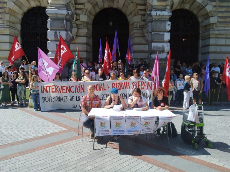 Convocamos huelga en el sector de intervención social de Bizkaia los días 24 y 25 de mayo