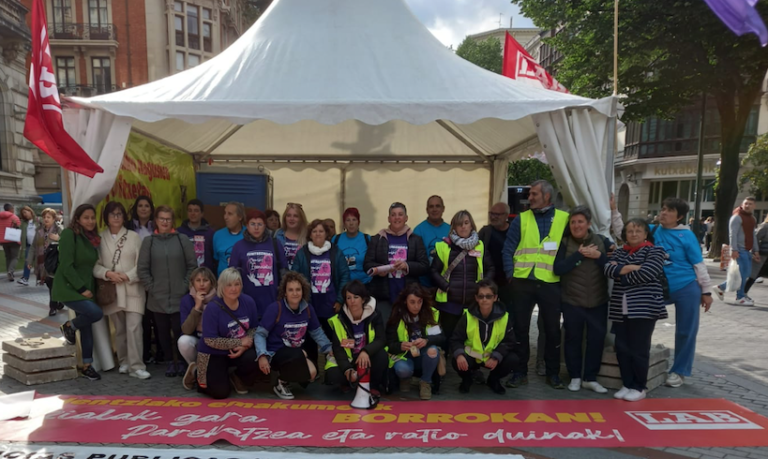 Incrementamos la presión con las movilizaciones que estamos llevando a cabo durante la huelga en las residencias de Bizkaia