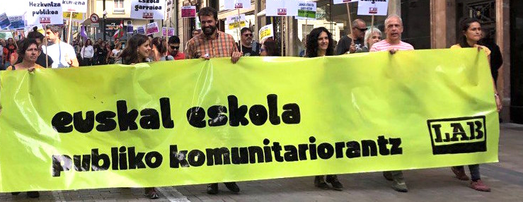 Reflexión y decisión de LAB respecto a la nueva fase iniciada por Euskal Eskola Publikoaz Harro