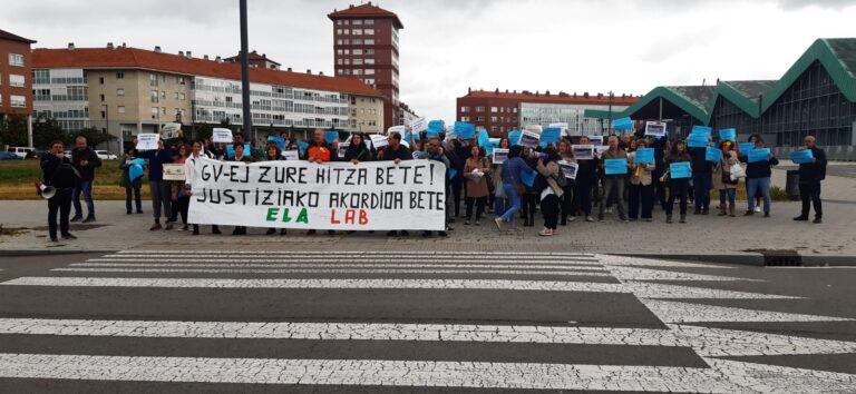 El Gobierno Vasco debe posibilitar cuanto antes la negociación con los y las trabajadoras de justicia