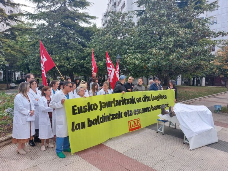 El Gobierno Vasco no garantiza la salud ni las buenas condiciones laborales de su plantilla