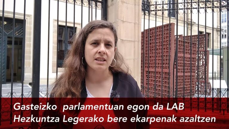 Hezkuntza Legea hobetzeko proposamenak egin ditugu