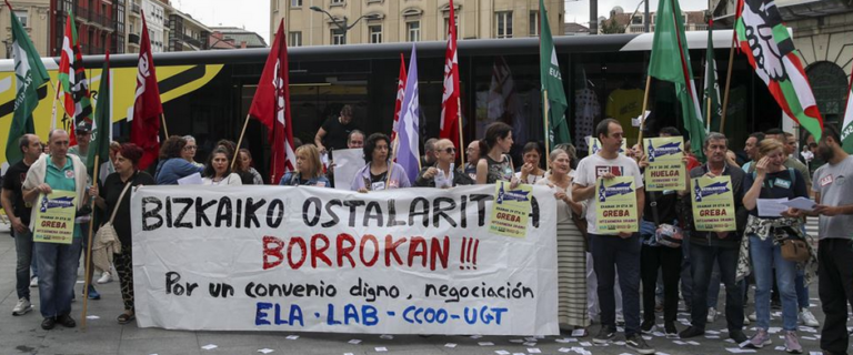 La falta de respeto de la patronal de hostelería de Bizkaia aboca al sector a nuevas huelgas