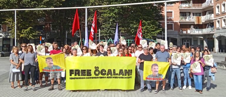 Reclamamos libertad para Ocalan y una solución política para la cuestión kurda