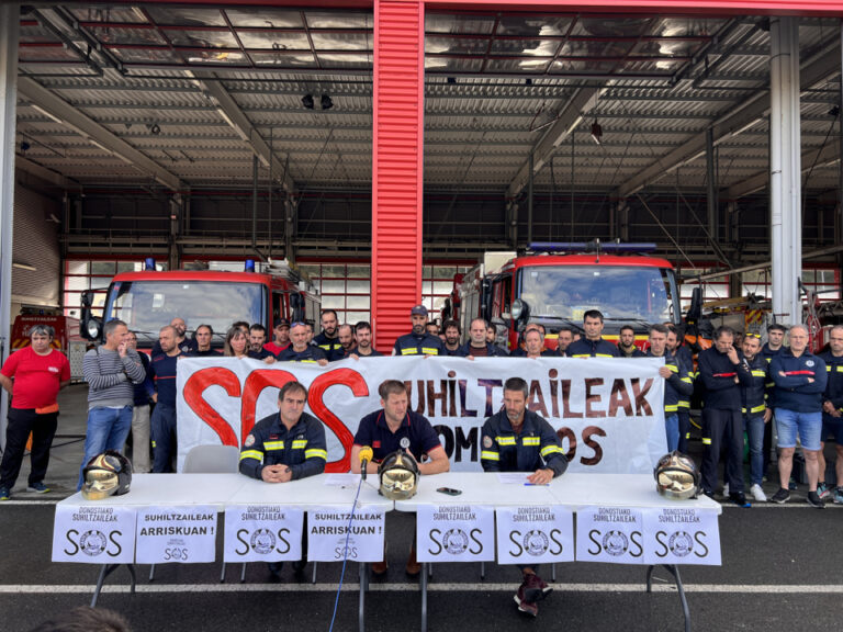 Donostiako Udaleko suhiltzaileen zerbitzua baliabide egokiz hornitzea premiazkoa da
