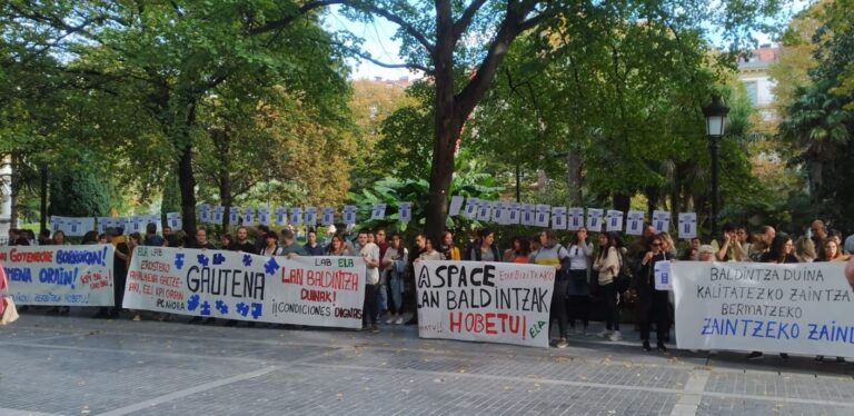 Los y las trabajadoras de los servicios de atención a las personas con diversidad funcional de Gipuzkoa están en lucha