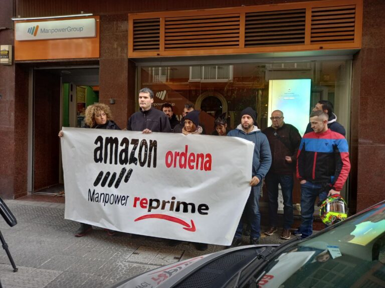 Amazonek eta Manpowerrek greba eskubidea urratzen dute