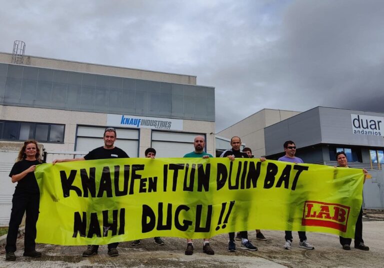 Noaingo Knauf enpresan, langileen mobilizazioei esker, KPIren araberako soldata igoerak jasotzen dituen akordioa #LortuDugu
