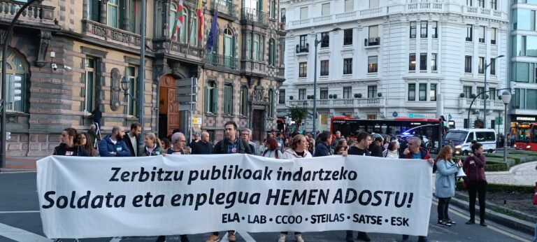 Convocamos concentraciones en los centros de trabajo como preludio a la huelga del sector público