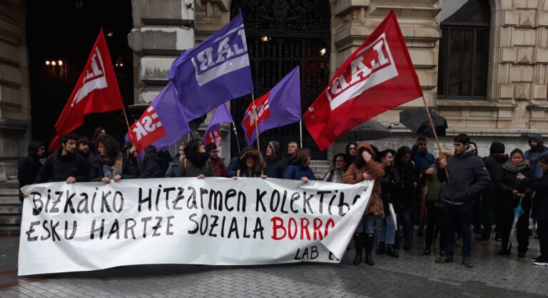 Anunciamos movilizaciones por el convenio de intervención social de Bizkaia