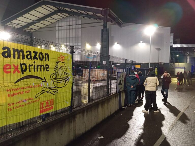 Nueva jornada exitosa de huelga en Amazon mientras la empresa sigue sin atender las pretensiones de su plantilla