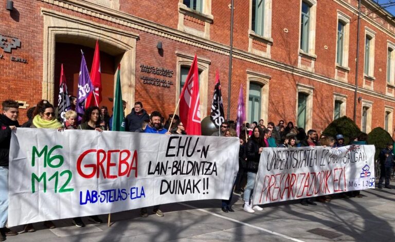 EHUko irakasleen eta ikertzaileen greba eguna arrakastatsua izan da