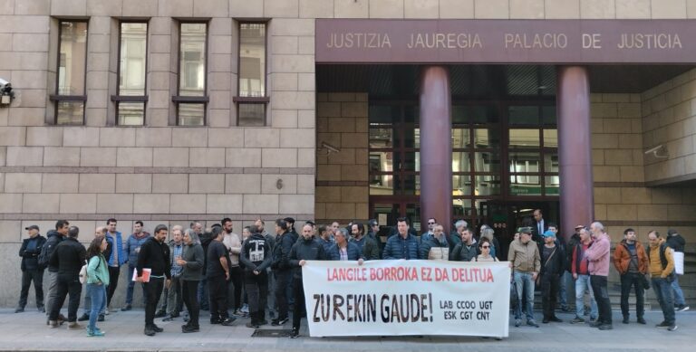 En el metal de Bizkaia la lucha sindical no es delito