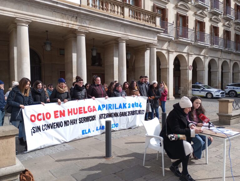 Grebak Arabako aisialdi hezitzailea eta animazio soziokulturalean apirilaren 2a eta 4an, hitzarmenaren negoziazioan akordiorik ez dagoelako