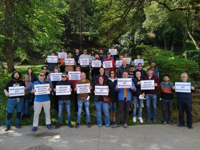 Kaleratzeen aurrean, Imegarreko langileak mobilizazioekin hasiko dira