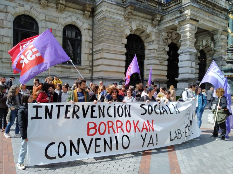 Las y los trabajadores de Intervención Social de Bizkaia, exigimos a Gizardatz y Geroan que abandonen la posición boicoteadora que lleva a que el sector este sin convenio desde el 2022