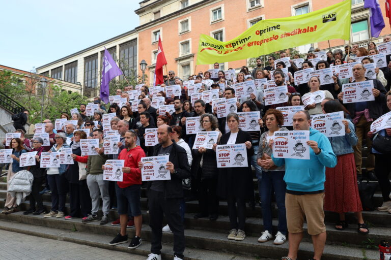 Justiziak arrazoia eman dio LABi Amazoneko jazarpen sindikalaren inguruan