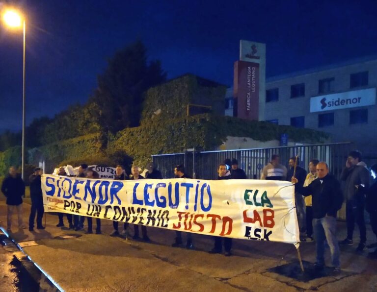 Legutioko Sidenorreko grebaldia jarraipen zabala izaten ari da