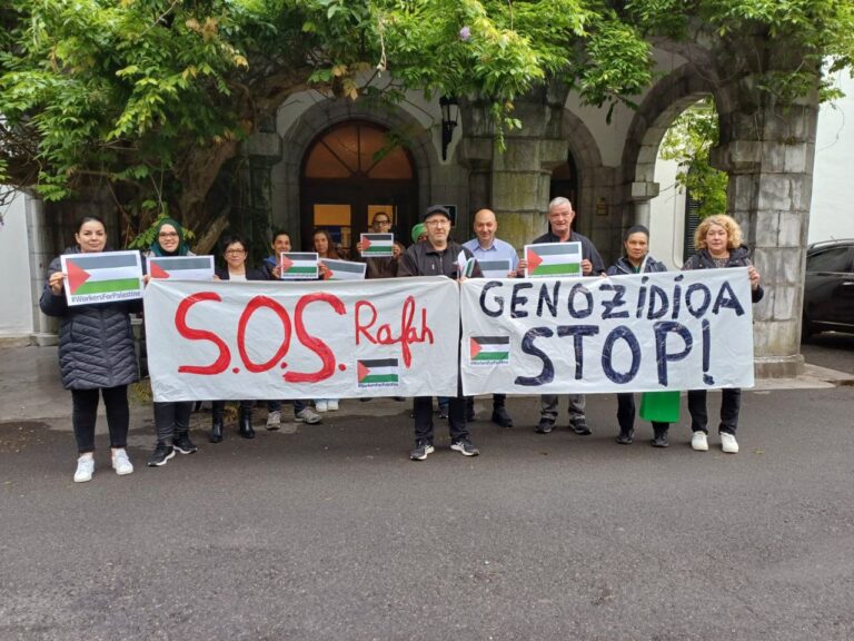 Lantegiz lantegi zabaldu dugu Palestinan genozidioa geldiarazteko aldarria