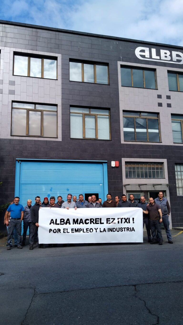 Alba Macrel enpresaren etorkizuna arriskuan