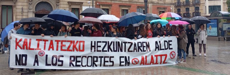 Gimenok gezurra eta desinformazioa erabili ditu Alaitz BHIn batxilergoko talde bat kentzeko