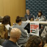 2024-10-07, Donostia. Gernika Palestina ekimena bere ibilbidean parte hartu duten gizarte eragileekin bildu da, bozeramaileak Ibon Meñika eta Jone Bilbao, eta bertan, Nekane Balluerka, Pernando Barrena, Igor Otxoa, Arritxu Marañon…besteak beste 07-10-2024, San Sebastián. La iniciativa Gernika Palestina se reúne con los agentes sociales que han sido partícipes de su andadura, portavoces Ibon Meñika y Jone Bilbao, y presentes entre otros, Nekane Balluerka, Pernando Barrena, Igor Otxoa, Arritxu Marañon…