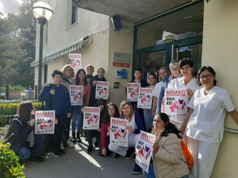 Berako zahar etxeko patronatuak langileei aldebakarrez inposatutako murrizketak salatu ditugu