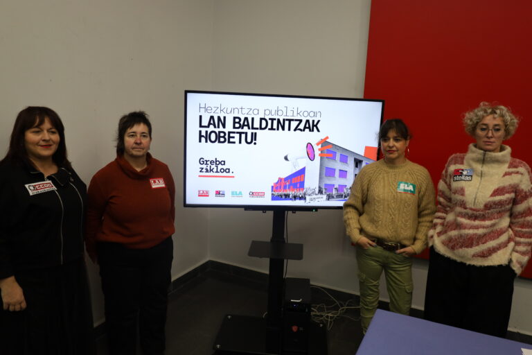 Grebara joko dugu EAEko hezkuntza publikoan, lan baldintzak hemen eta orain erabaki ditzagun