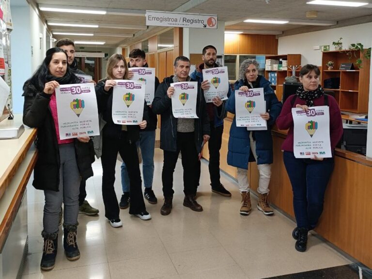 Hemos registrado la huelga de la enseñanza pública navarra del día 30 de enero